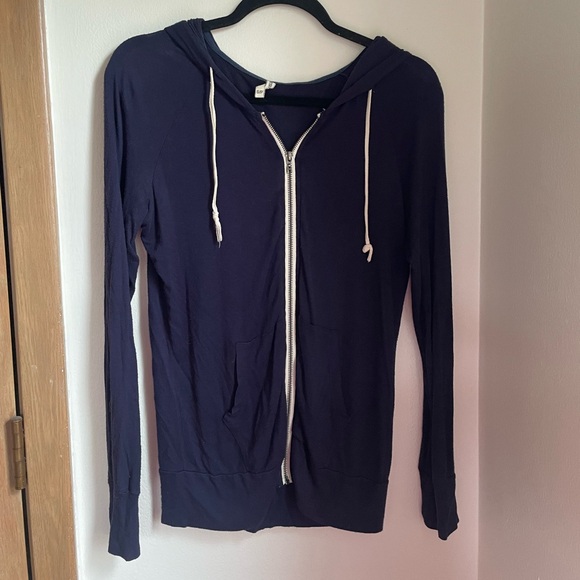 Blue Zip Up Hoodie - Picture 4 of 10